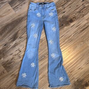 Embroidered Blue Jeans